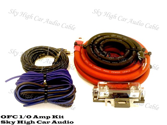 Sky High Car Audio Oversized 1/0 Amp-Kit